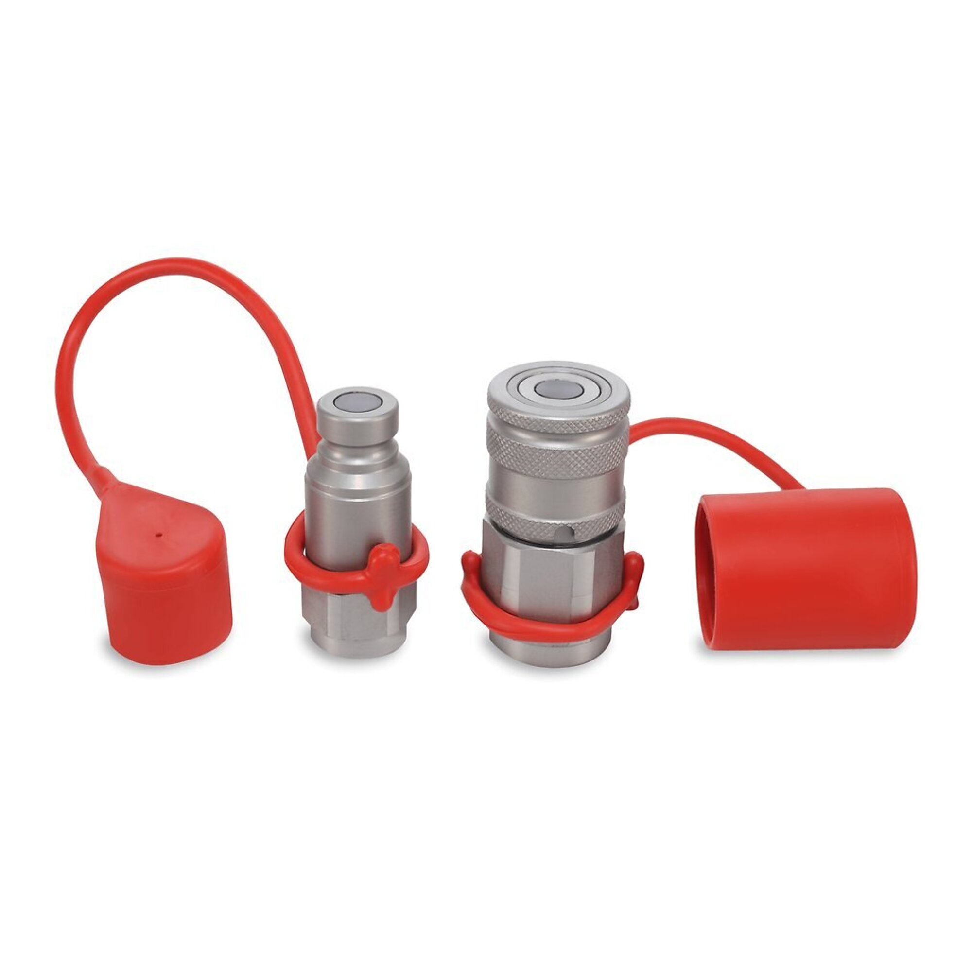 Magister 1/4? Flat Face Hydraulic Quick Couplers Set - 3/8? SAE Port